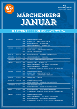 januar - Pfefferberg Theater