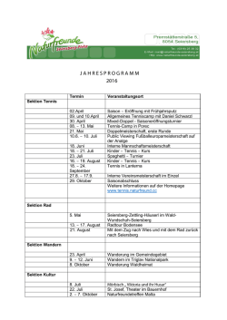 jahresprogramm 2016
