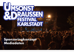 Sponsoringkonzept Mediadaten - Umsonst & Draussen in Karlstadt