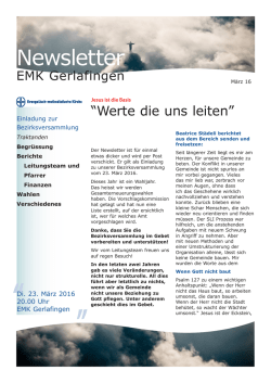 Informationen aus der Gemeinde