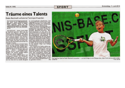 Bericht - Tennisclub Höchstadt