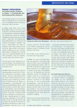 Interview - Kreisimkerverein Bochum