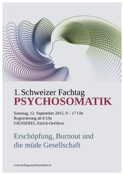 - 2. Schweizer Fachtag für Psychosomatik
