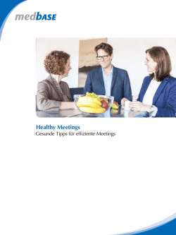 Healthy Meetings