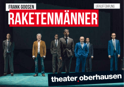 Frank Goosen - beim Theater Oberhausen