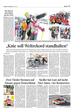 Knie soll Weltrekord standhalten