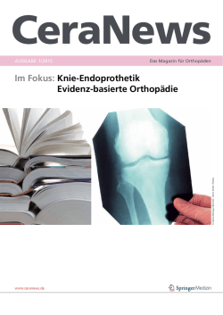 Im Fokus: Knie-Endoprothetik Evidenz-basierte