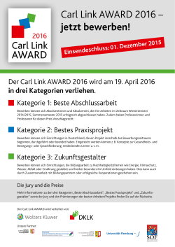 Carl Link AWARD 2016
