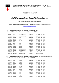 Carl-Hermann Gaiser Gedächtnisschwimmen