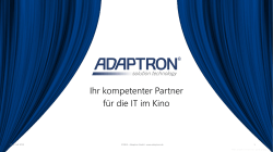 Adaptron im Kino