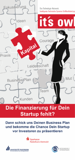 Die Finanzierung für Dein Startup fehlt?