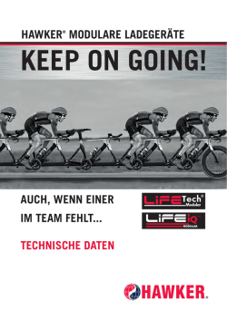 HAWKER&reg; MODULARE LADEGER&Auml;TE AUcH, WENN EINER IM
