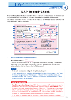 DAP Rezept-Check - Deutsches Apotheken Portal