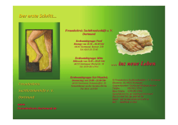 Freundeskreis Dortmund e.V. Flyer