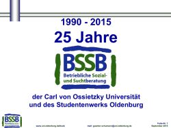 Downloud Pr&auml;sentation - Carl von Ossietzky Universit&auml;t Oldenburg