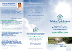 Infoflyer zum oder Ausdrucken - Palliative-Praxis