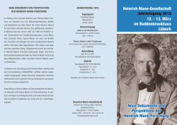 Jahrestagung 2016 Heinrich Mann-Gesellschaft 12.
