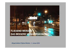 FLIESSEND WERDEN – Das bessere Verkehrskonzept