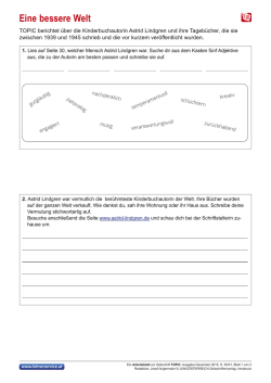 Eine bessere Welt - Lehrerservice.at