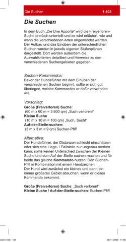 Die Suchen - Die Drei Apporte