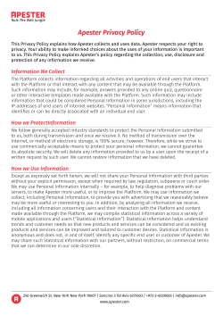 Apester Privacy Policy