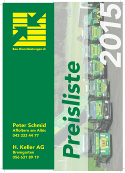 H. Keller AG Peter Schmid - Bau
