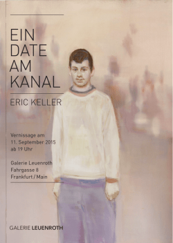 ein date am kanal - Galerie Leuenroth