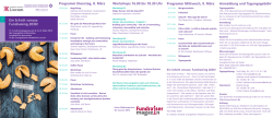 Ein Schritt voraus: Fundraising 2030! Programm Dienstag, 8. M&auml;rz