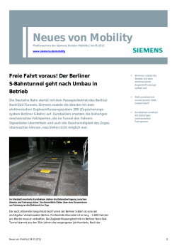 Der Berliner S-Bahntunnel geht nach Umbau in Betrieb