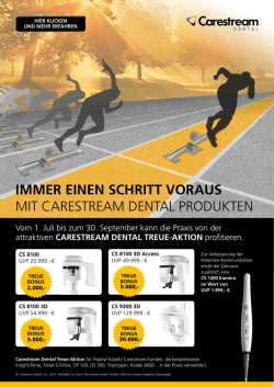 immer einen schritt voraus mit carestream dental produkten
