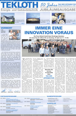 IMMER EINE INNOVATION VORAUS