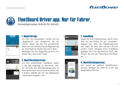 FleetBoard Driver.app. Nur für Fahrer.