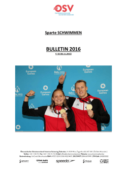 Bulletin Schwimmen 2015/2016