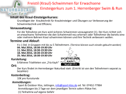 Einsteigerkurs Freistil-(Kraul)