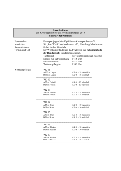 Ausschreibung der Kreisjugendspiele des Kyffhäuserkreises 2015