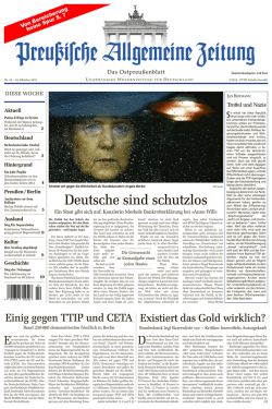 Folge 42 vom 16.10.2015 - Archiv Preussische Allgemeine Zeitung