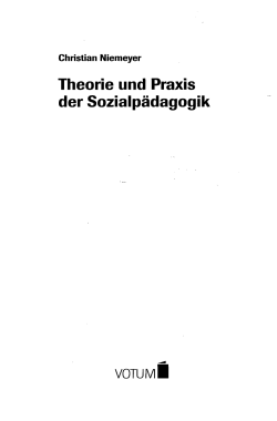 Theorie und Praxis der Sozialpädagogik