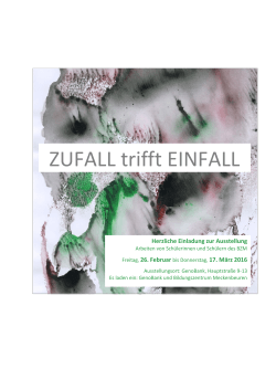 ZUFALL trifft EINFALL - Bildungszentrum Meckenbeuren