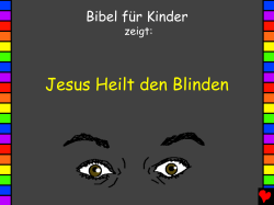 Jesus Heals the Blind German