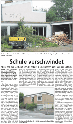 Schule verschwindet - BG