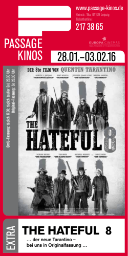 the hateful 8 - Passage Kinos
