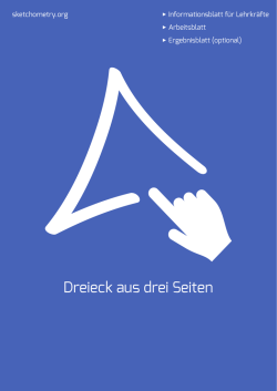 Dreieck aus drei Seiten