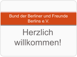 Info Präsentation - Bund der Berliner
