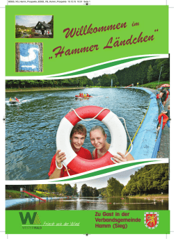Imagebrosch&uuml;re - Verbandsgemeinde Hamm (Sieg)