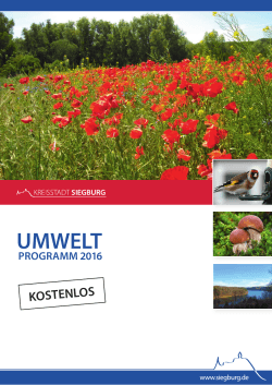 Umweltprogramm 2015 (pdf )