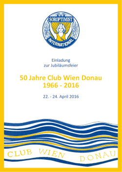 50 Jahre Club Wien Donau 1966 - 2016