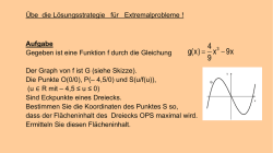 Einf&uuml;hrungsbeispiele f&uuml;r Extremwertaufgaben