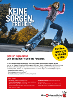 Produktblatt Safe4U - Ober&ouml;sterreichische Versicherung AG