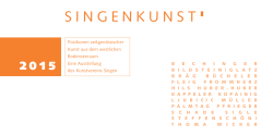 SingenKunst 2015 - Thomas Bechinger