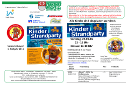 Alle Kinder sind eingeladen zu Hörnis Sonntag, 24.01.16 15